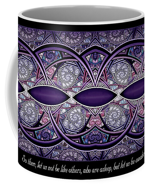 Fractals Coffee Mug featuring the digital art Awake and Sober by Missy Gainer