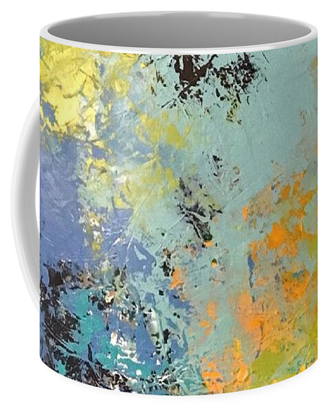 Abstract Coffee Mug featuring the painting Awaken The Soul by Suzzanna Frank