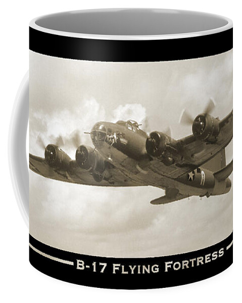 Ww2 Coffee Mug featuring the photograph B-17 Flying Fortress Show Print by Mike McGlothlen