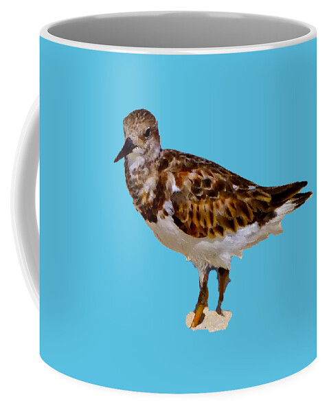 Bird Coffee Mug featuring the digital art B Bird by Francesca Mackenney