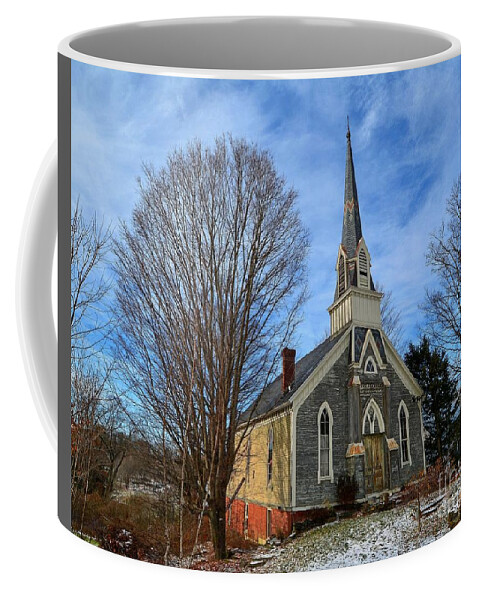 Church Coffee Mug featuring the photograph Back Road Church by Steve Brown