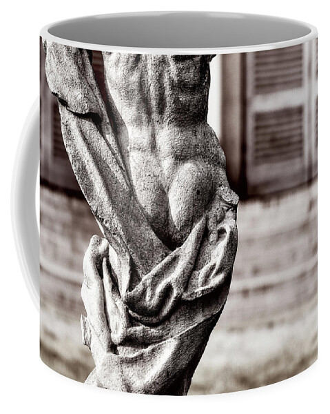 On1 Effects Coffee Mug featuring the photograph Back statue by Roberto Pagani