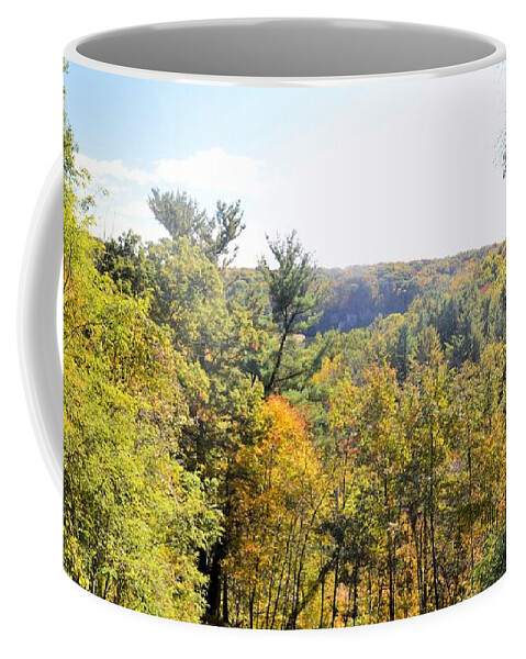 Ia Coffee Mug featuring the photograph Backbone Panorama by Bonfire Photography