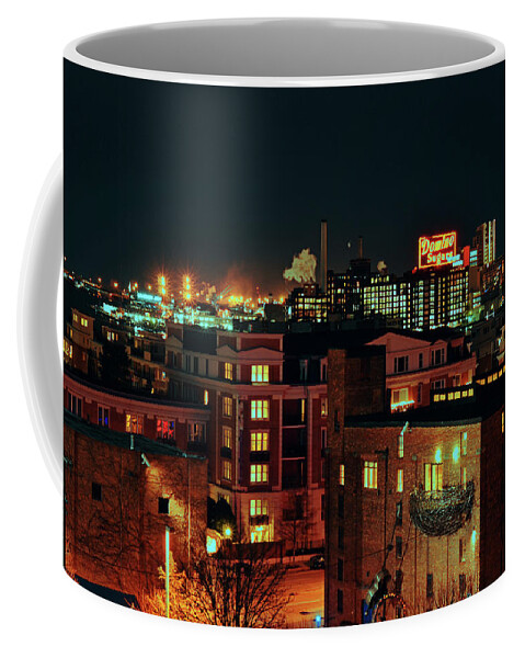 Baltimore Coffee Mug featuring the photograph Backdrop of Baltimore City by La Dolce Vita