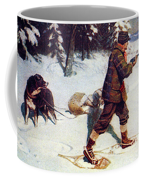 Outdoor Coffee Mug featuring the painting Backtracking by Philip R Goodwin