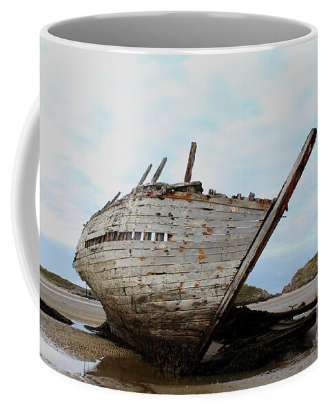 Bad Eddie's Boat Coffee Mug featuring the photograph Bad Eddie's Boat Donegal Ireland by Eddie Barron