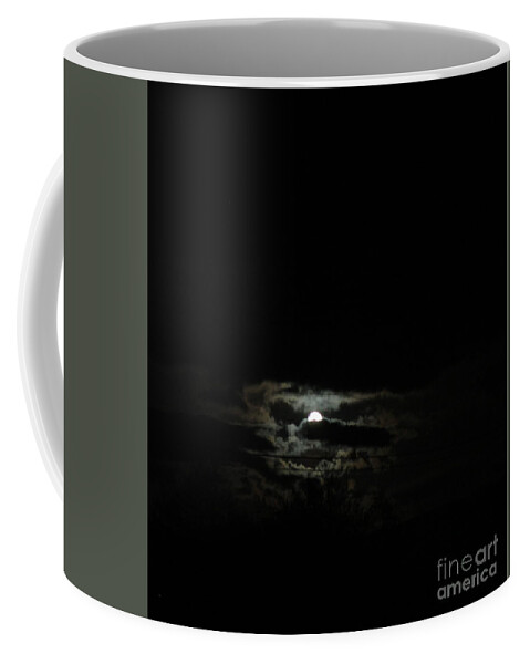 Moon Coffee Mug featuring the photograph Bad moon rising by Marie Neder