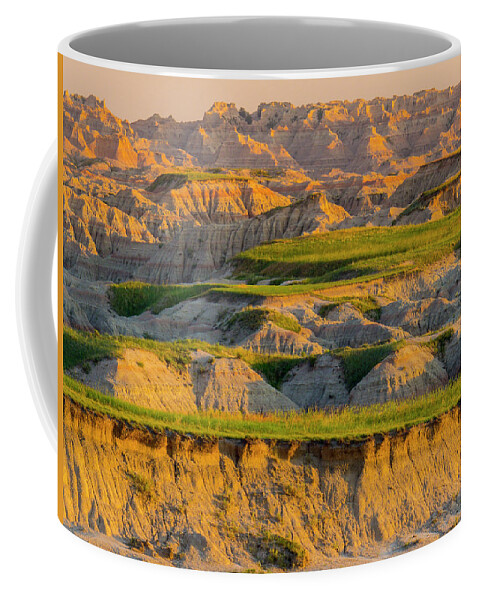 Badlands Coffee Mug featuring the photograph Badlands Vista Sunrise by Patti Deters