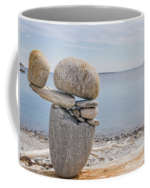 Rocks Coffee Mug featuring the photograph Balanced by Holly Ross