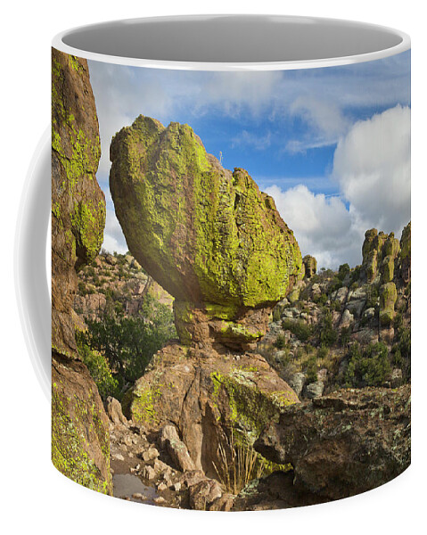 00559301 Coffee Mug featuring the photograph Balanced Rock Formation by Yva Momatiuk John Eastcott