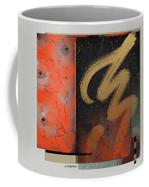 Framed Prints Coffee Mug featuring the digital art Balancing Act 5 by Janis Kirstein