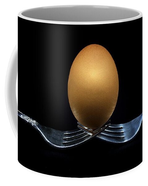 Photo Designs By Suzanne Stout Coffee Mug featuring the photograph Balancing Egg by Suzanne Stout