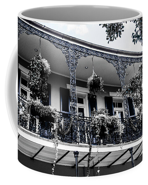New Orleans Coffee Mug featuring the photograph Balcony in New Orleans by Agnes Caruso