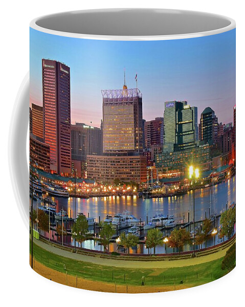 Baltimore Coffee Mug featuring the photograph Baltimore in Vivid Color by Frozen in Time Fine Art Photography