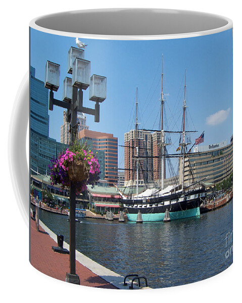 Baltimore Inner Harbor Coffee Mug featuring the photograph Baltimore Inner Harbor by CAC Graphics