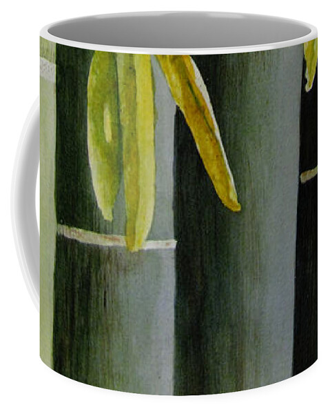 Bamboo Coffee Mug featuring the painting Bamboo by April Burton