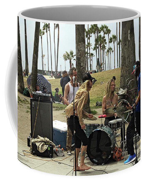 People Coffee Mug featuring the photograph Band playing 2 by Karl Rose