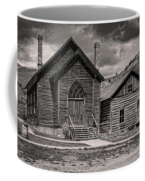 Church Coffee Mug featuring the photograph Bannack Church by Scott Read