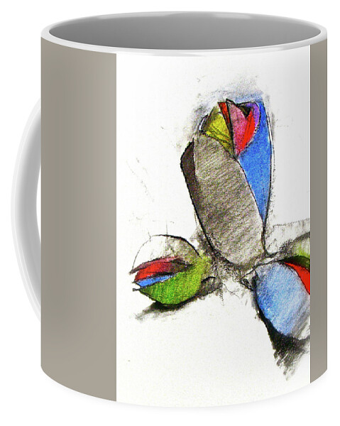 Drawing Abstract Coffee Mug featuring the drawing Bar Nickle by Cliff Spohn