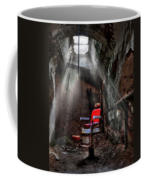 Abandoned Coffee Mug featuring the photograph Barber Shop by Evelina Kremsdorf