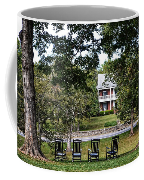 Bardstown Coffee Mug featuring the photograph Bardstown Rockers by Joseph Caban