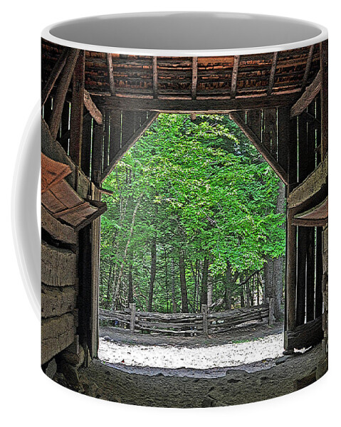 Photograph Coffee Mug featuring the photograph Barn Perspectives by Lydia Holly