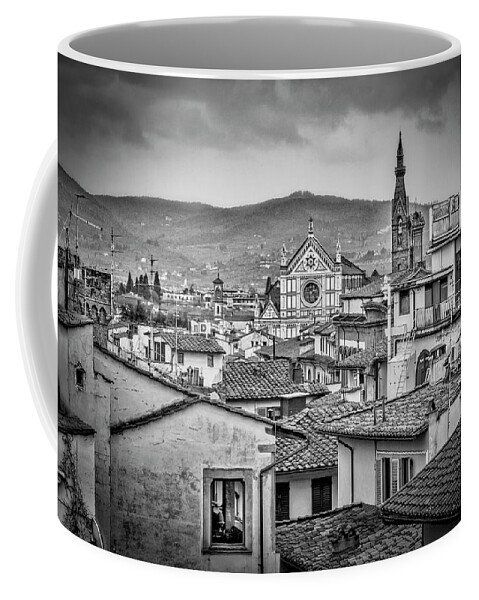 Firenze Coffee Mug featuring the photograph Basilica di Santa Croce by Sonny Marcyan