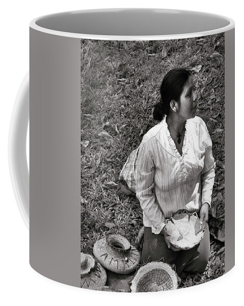 Woman Coffee Mug featuring the photograph Basket Seller by Jessica Levant