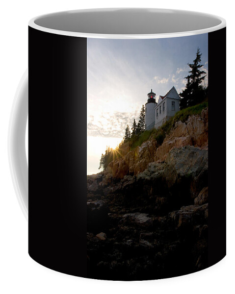 Lighthouse Coffee Mug featuring the photograph Bass Harbor Lighthouse 1 by Brent L Ander