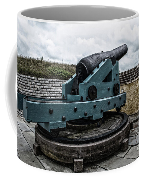 Cannon Coffee Mug featuring the photograph Bastion Gun by Dale Powell