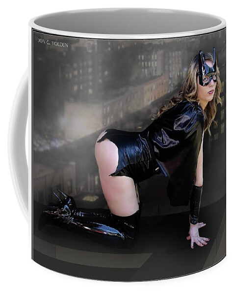 Bat Woman Coffee Mug featuring the photograph Bat Near The Edge by Jon Volden