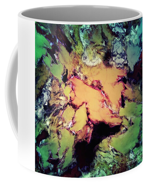 Textured Surfaces Coffee Mug featuring the digital art Bathe by Keith Mills