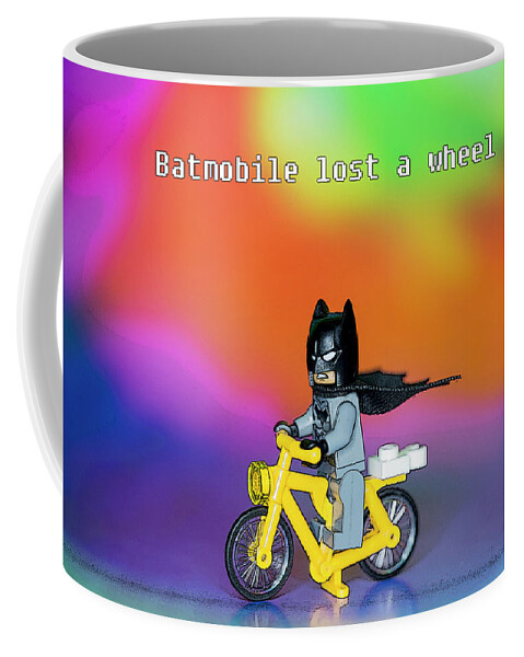 Batman Coffee Mug featuring the photograph Batmobile Lost A Wheel by David Stasiak