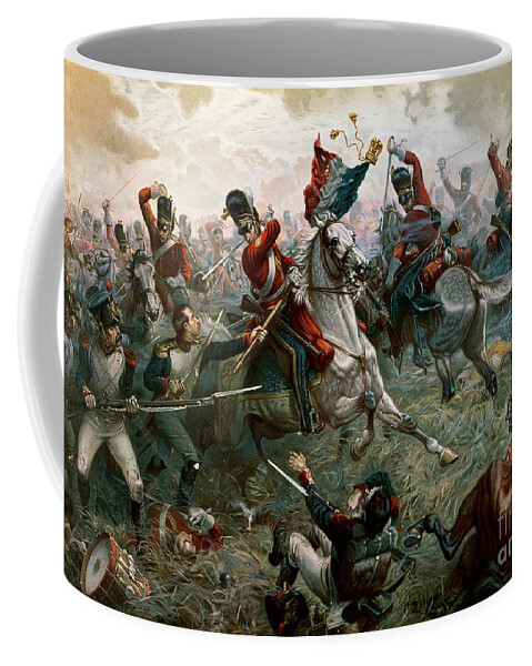 Struggle Coffee Mug featuring the painting Battle of Waterloo by William Holmes Sullivan