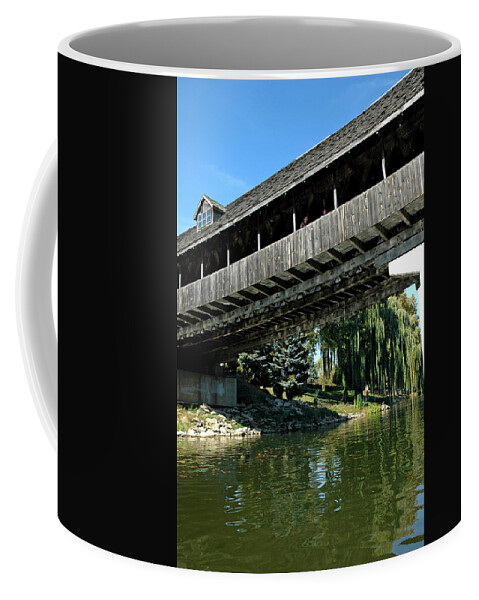 Usa Coffee Mug featuring the photograph Bavarian Covered Bridge by LeeAnn McLaneGoetz McLaneGoetzStudioLLCcom
