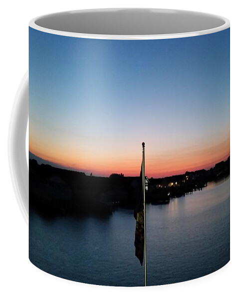 Landscape Coffee Mug featuring the photograph Bay at Day's End by Robert Banach