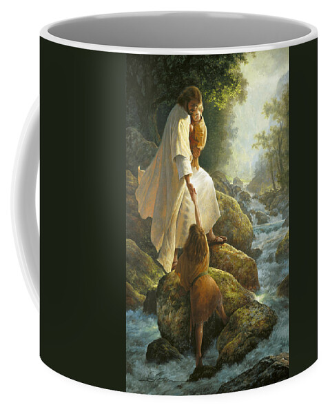 Jesus Coffee Mug featuring the painting Be Not Afraid by Greg Olsen