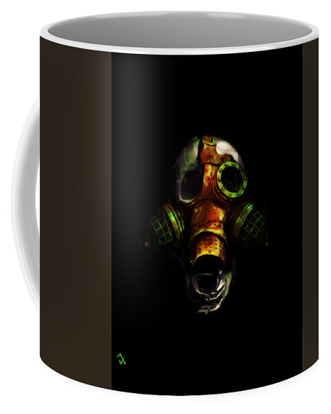Skull Coffee Mug featuring the painting Be Prepared by Adam Vance