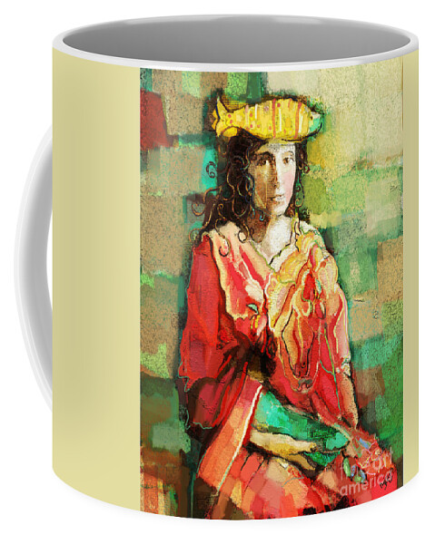 Vintage Coffee Mug featuring the painting Be You by Carrie Joy Byrnes