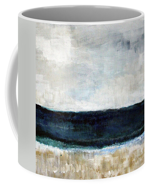 Ocean Swell- Coastal Art by Linda Woods Coffee Mug by Linda Woods - Pixels