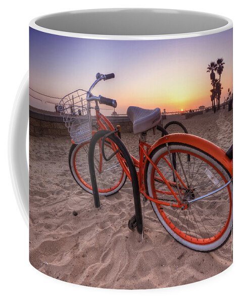 Yhun Suarez Coffee Mug featuring the photograph Beach Bike by Yhun Suarez