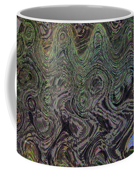 Beach Bubbles Abstract Coffee Mug featuring the photograph Beach Bubbles Abstract by Tom Janca