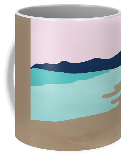 Ocean Swell- Coastal Art by Linda Woods Coffee Mug by Linda Woods - Pixels