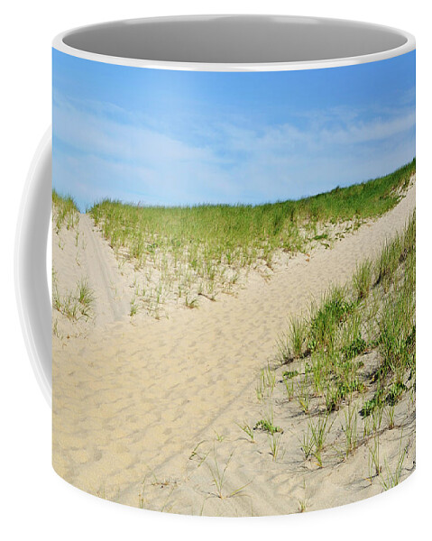 Cape Cod Coffee Mug featuring the photograph Beach Crossroads by Luke Moore