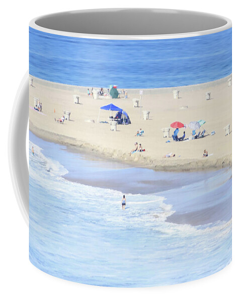 Beach Coffee Mug featuring the photograph Beach Day by Cheryl Day
