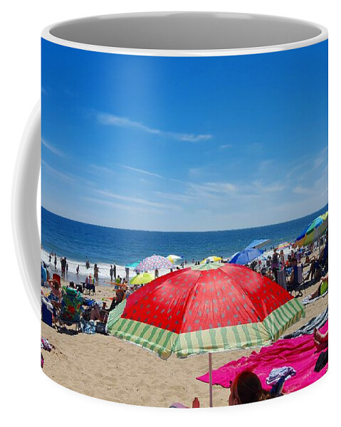 Beach Coffee Mug featuring the photograph Beach Day by Dani McEvoy