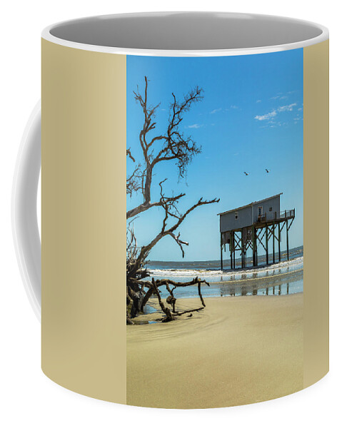 Tree Coffee Mug featuring the photograph Beach Front by Ray Silva