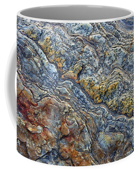 Rock Coffee Mug featuring the photograph Beach Rock Pattern by Tim Gainey