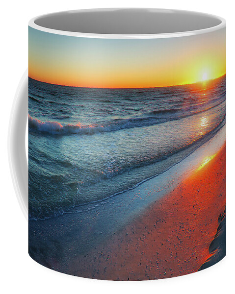 Ft Myers Beach Coffee Mug featuring the photograph Beach Sunset by Nunweiler Photography