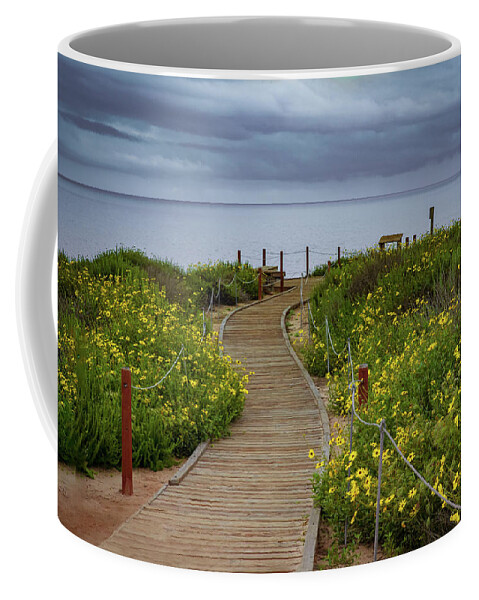 Flowers Coffee Mug featuring the photograph Beach Wildflowers by Joseph Hollingsworth